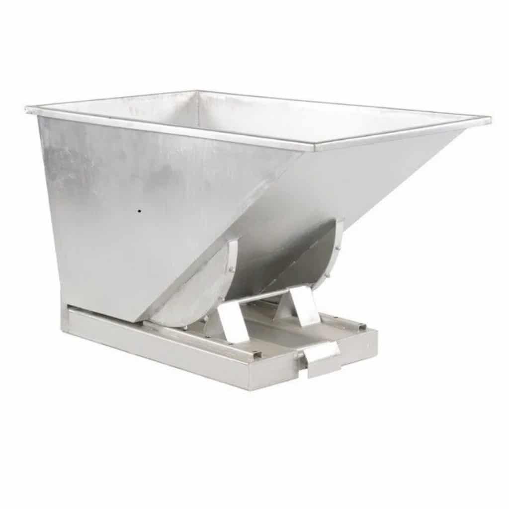 Remorque benne basculante en polyéthylène et métal galvanisé - 500 L
